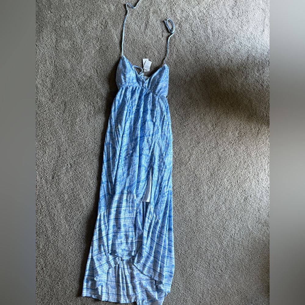 Hollister Light Blue Floral Dress